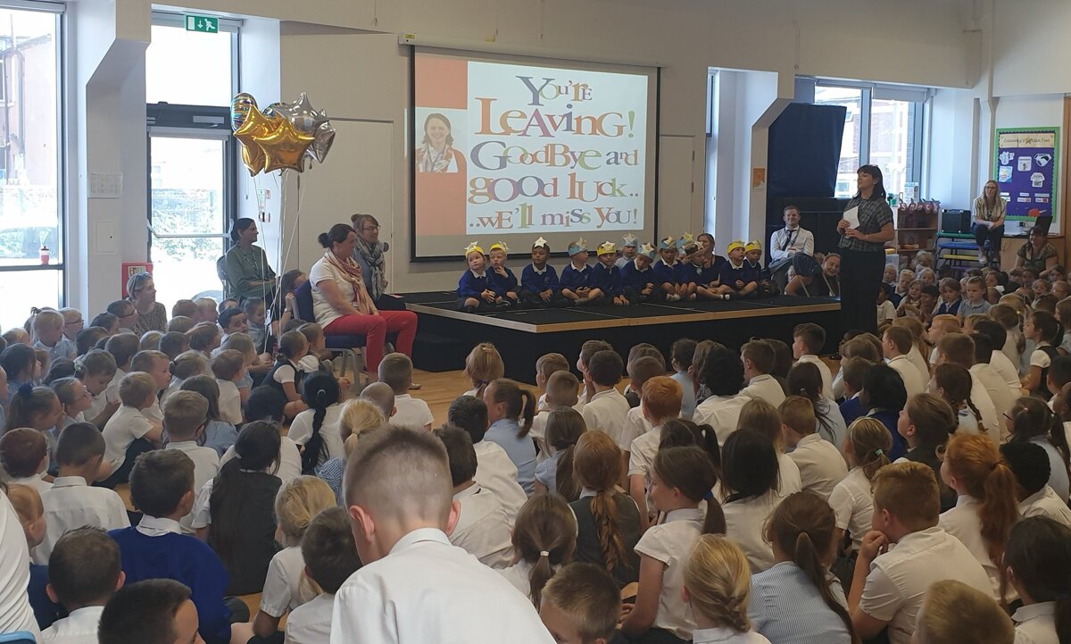 Image of A Fond Farewell to Mrs Gibbons! A Special Leaving Assembly from the Whole School. 