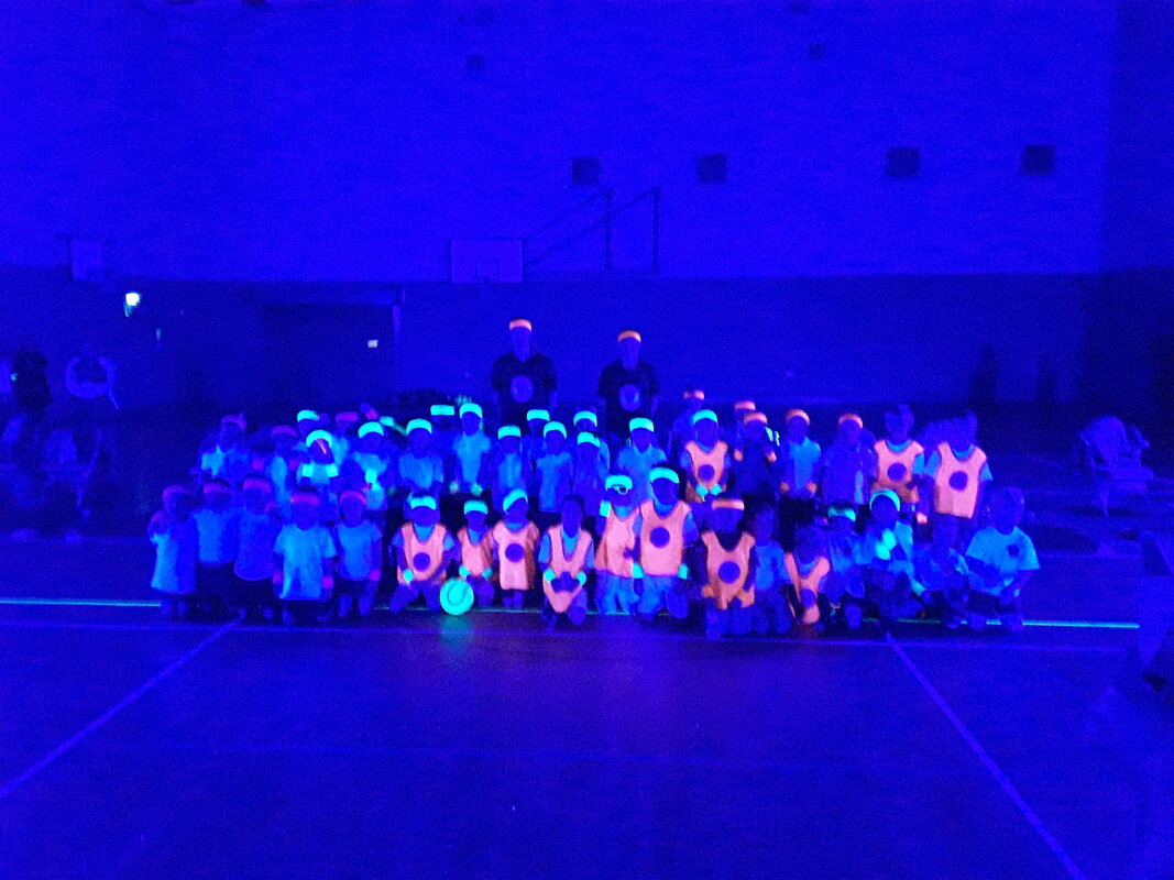 Image of Year 2 pupils enjoying this year's Fit 2 Glow Event 2019 