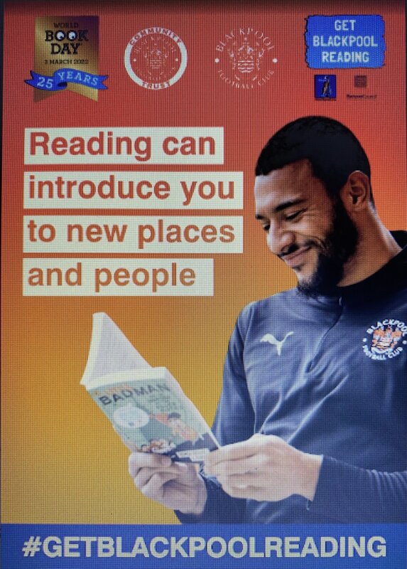 Image of World Book Day with Blackpool Football Club #GetBlackpoolReading