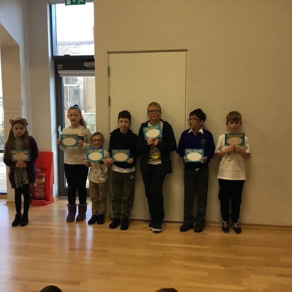 Image of Achievers Assembly  Winners Friday 15th November. Well done! 